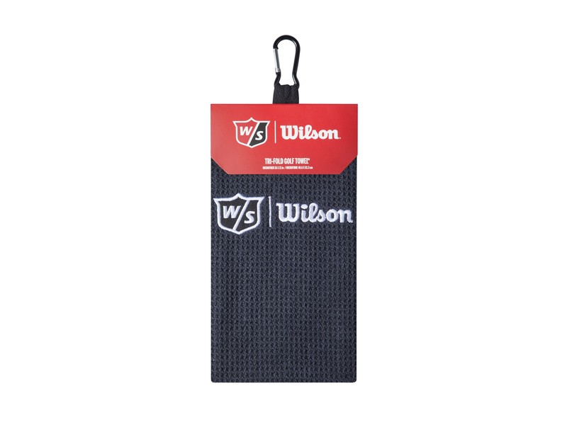 Wilson Staff Microfiber Trifold Towel-Black